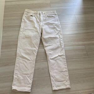 Rag and Bone Jeans- size 30 cream color  loose straight leg excellent condition